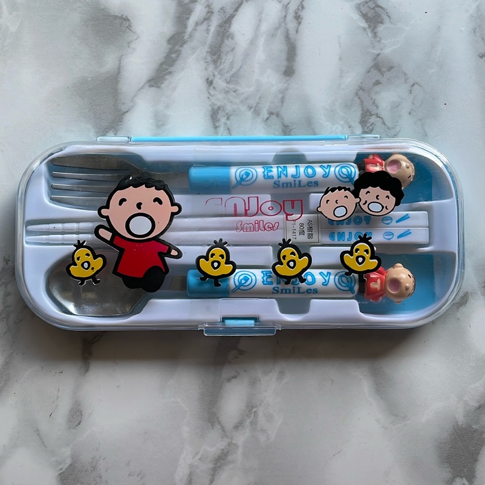 SANRIO Minna No Tabo - utensil set AS IS